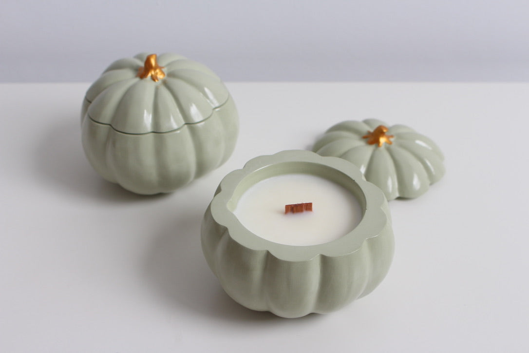 Pumpkin candle