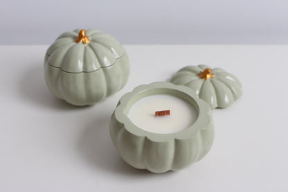 Pumpkin candle