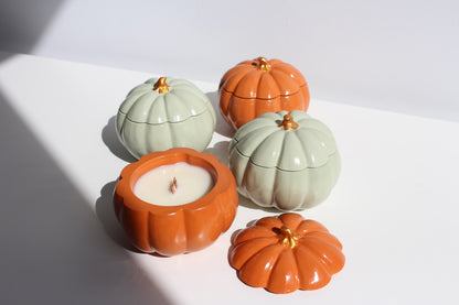 Pumpkin candle