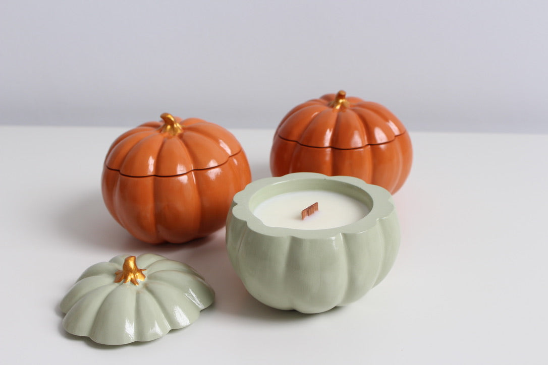 Pumpkin candle