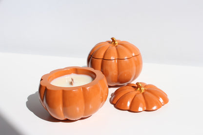 Pumpkin candle