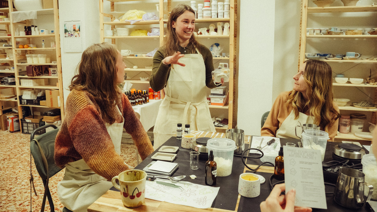 Taller de fabricación de velas - en inglés