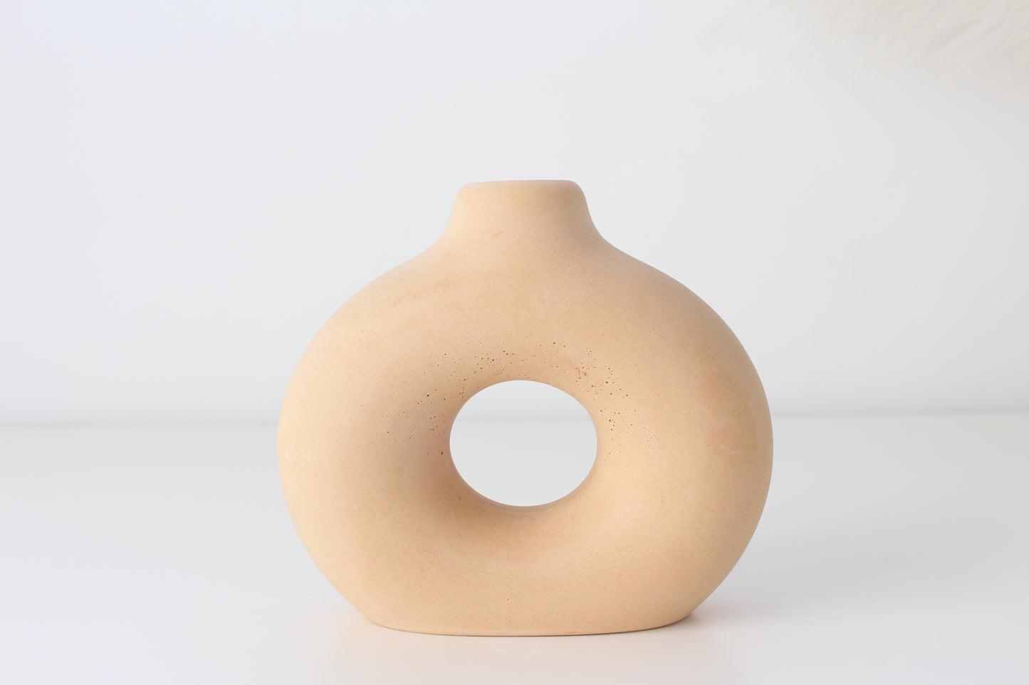 Handmade donut vase