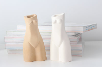 Handmade female body vase