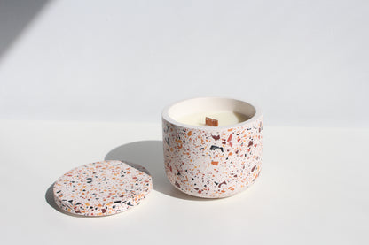 Christmas collection terrazzo candle