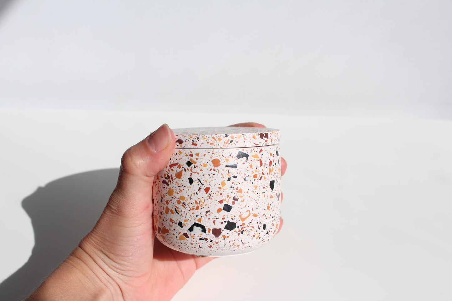 Christmas collection terrazzo candle