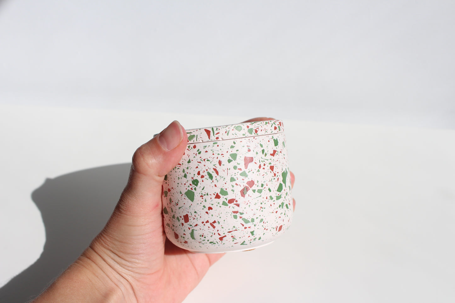 Christmas collection terrazzo candle