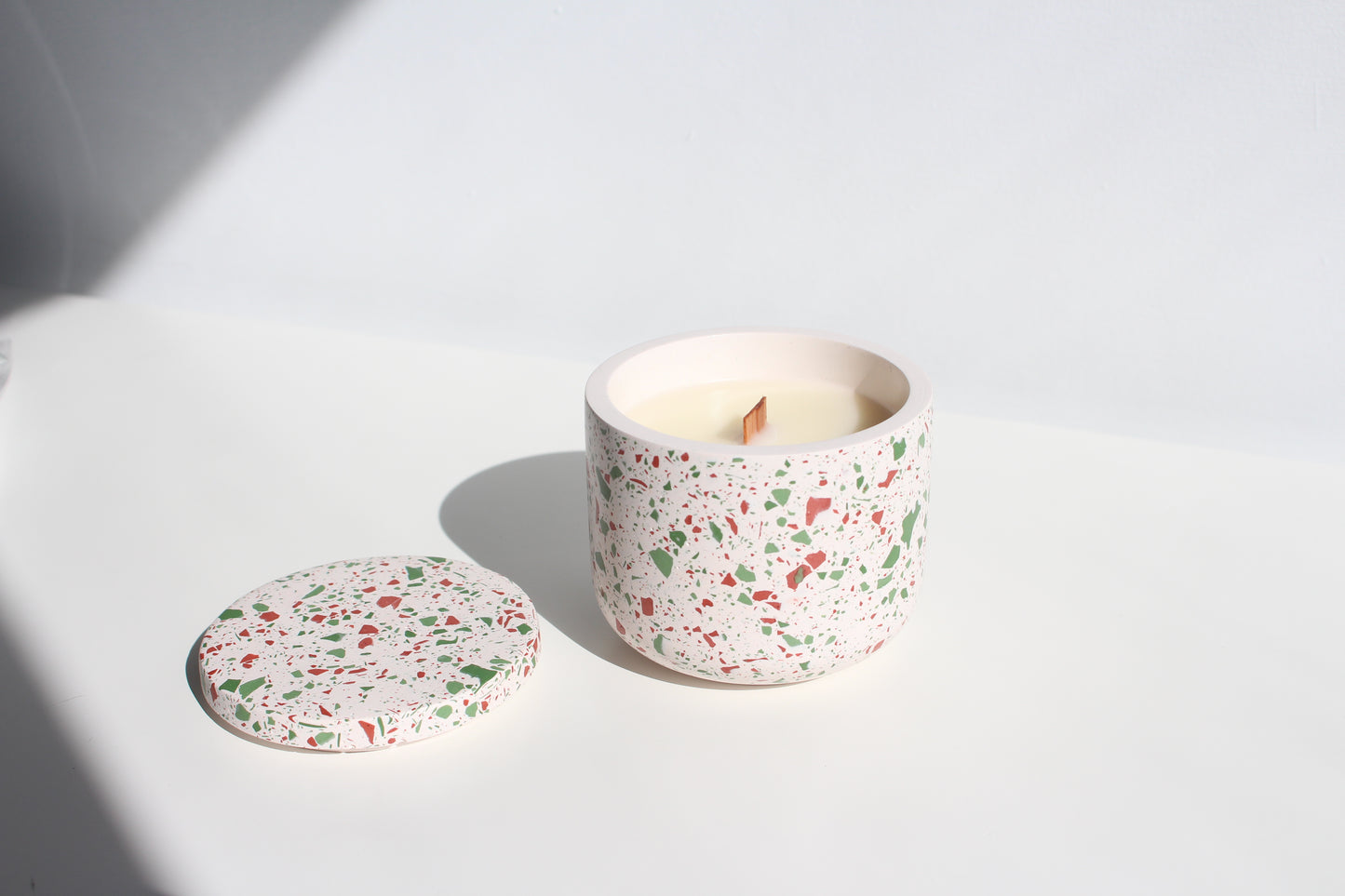 Christmas collection terrazzo candle