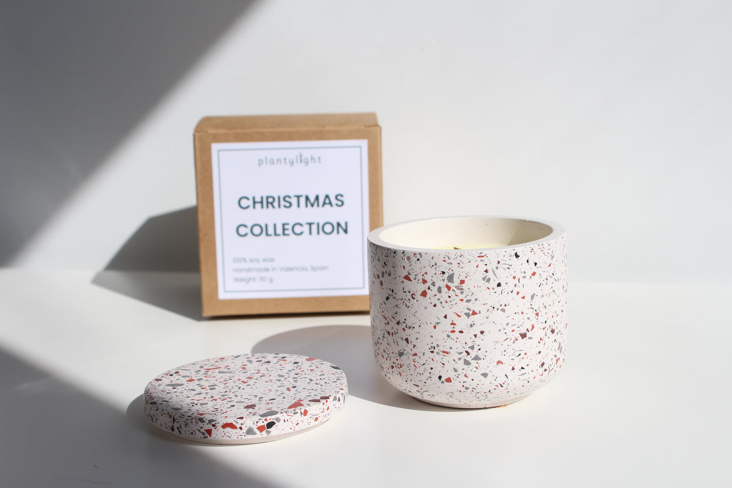 Christmas collection terrazzo candle